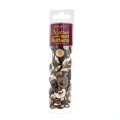 Nutton but Buttons 130g Tube Mixed Sizes Plastic Gold image