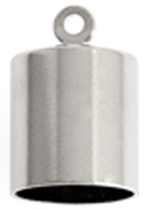 NECKLACE CAP W/BAIL 5mm NICKEL image