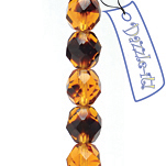 CZECH F/P 8mm Round Amber Two Tone image