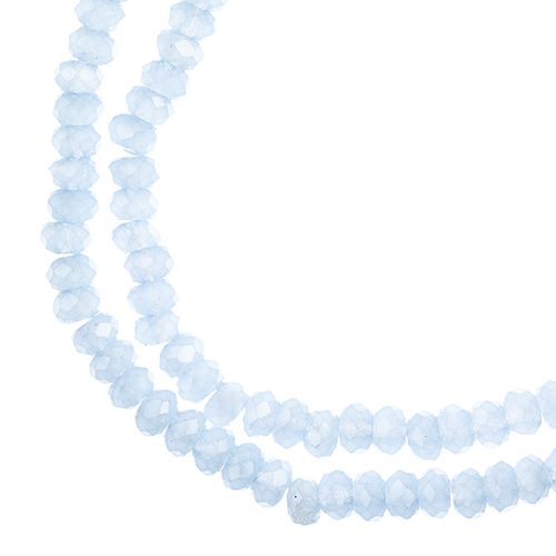 Crystal Lane Rondelle 2 Strand 7in (apx246pcs) 1.5x2.5mm Opaque Light Periwinkle image