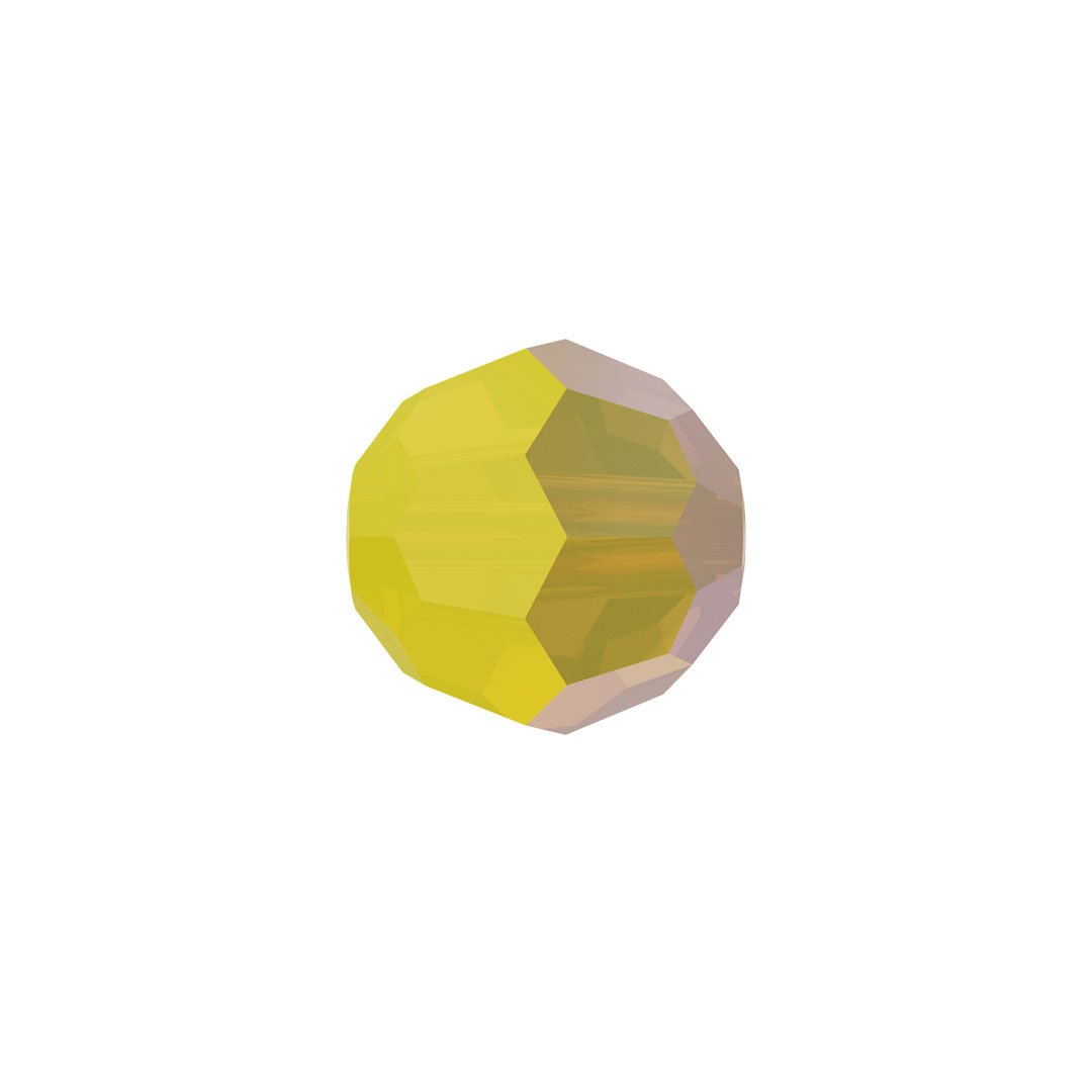 Swarovski Bead 5000 Round 6mm Yellow Opal Shimmer 60pcs image