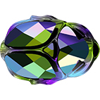 Swarovski Bead 5728 Scarab 12mm Scarabaeous Green Crystal 96pcs image