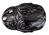 Swarovski Bead 5728 Scarab 12mm Silver Night Crystal 12pcs image