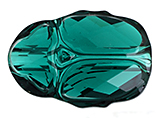 Swarovski Bead 5728 Scarab 12mm Emerald 96pcs image