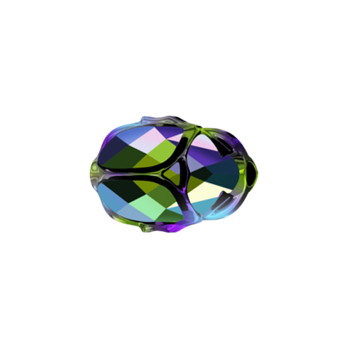 Swarovski Bead 5728 Scarab 12mm Scarabaeous Greenx2 Crystal 96pcs image