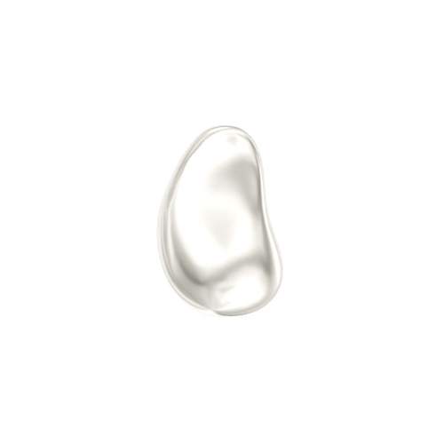 Swarovski Bead 5843 Crystal Pearl 12mm Baroque Drop White 50pcs image