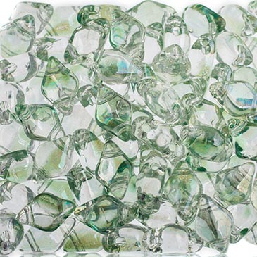 Czech Glass DIAMONDUO 2-Hole 5x8mm Lumi Mint apx 5.5g image