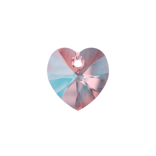 Swarovski Pendant 6228 Heart 14.4x14mm Light Rose Shimmer 144pcs * image