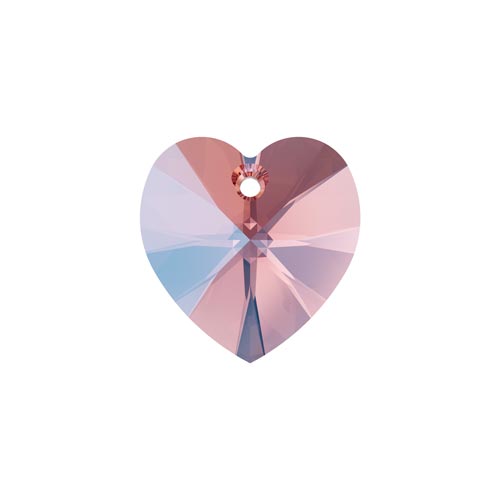 Swarovski Pendant 6228 Heart 18x17.5mm Rose Peach Shimmer 72pcs * image