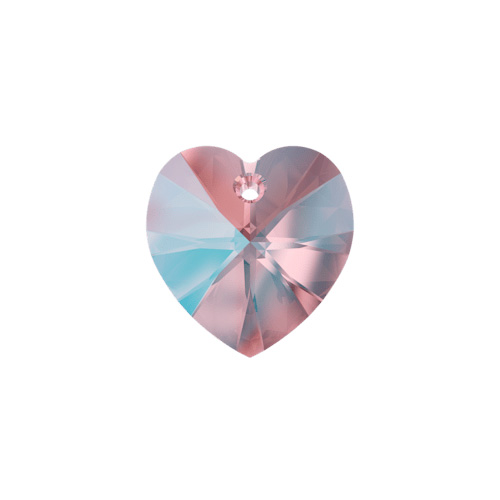 Swarovski Pendant 6228 Heart 18x17.5mm Light Rose Shimmer 72pcs * image