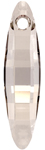 Swarovski Pendant 6470 Ellipse 40mm Silvershade Crystal 2pcs image