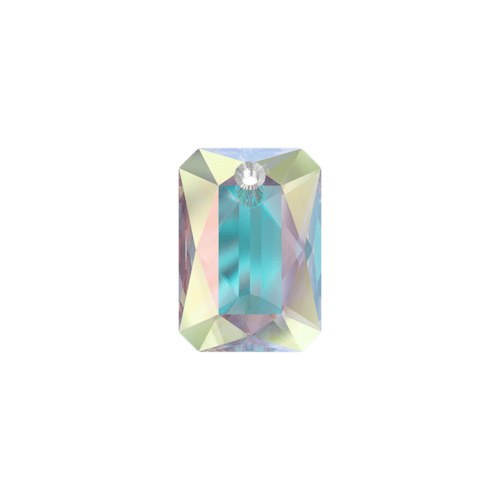 Swarovski Pendant 6435 Emerald Cut 16mm Crystal AB 24pcs image