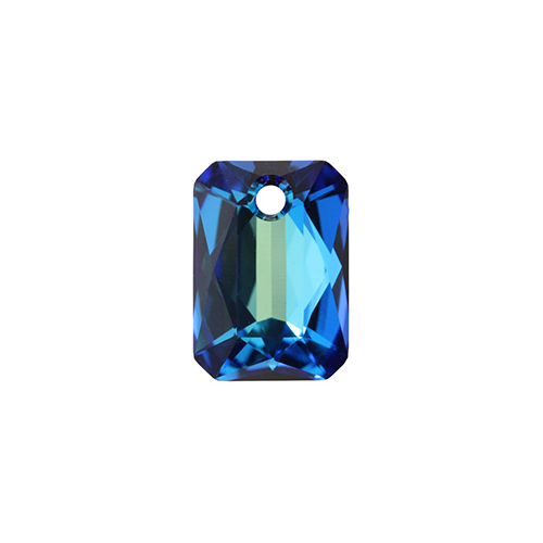 Swarovski Pendant 6435 Emerald Cut 16mm Crystal Bermuda Blue P 4pcs image