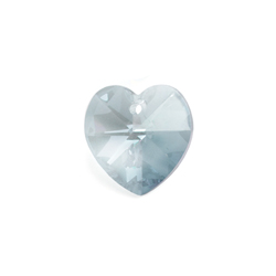Preciosa Czech Crystal Heart Pendant 14mm 12pcs 433 68 301  Lagoon image