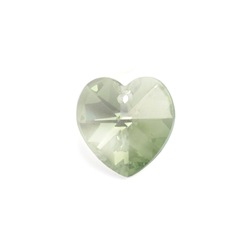 Preciosa Czech Crystal Heart Pendant 14mm 12pcs 433 68 301  Viridian image