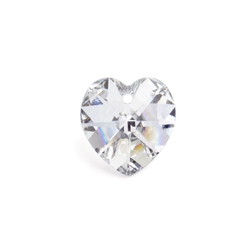 Preciosa Czech Crystal Heart Pendant 14mm 72pcs 433 68 301  Labrador Halfcoat image