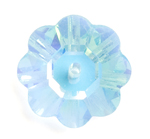 Preciosa Czech Crystal Flower 14mm 144pcs 438 52 301 Aqua Bohemica AB * image