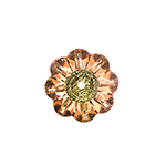 Preciosa Czech Crystal Flower 14mm 6pcs 438 52 301 Capri Gold image