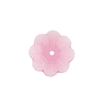 Preciosa Czech Crystal Flower 14mm 6pcs 438 52 301 un-foiled Pink Sapphire image