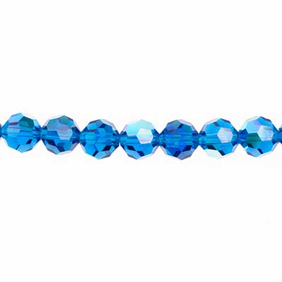 Preciosa Czech Crystal Round Bead Simple 6mm 288pcs 451 19 602 Capri Blue image