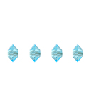 Preciosa Czech Crystal Spacer Bead 3x5mm 720pcs 451 49 301 Aquamarine * image