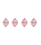 Preciosa Czech Crystal Spacer Bead 4x6mm 576pcs 451 49 301 Light Pink * image