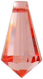 Preciosa Czech Crystal Drop 9x18mm 12pcs 451 51 181 Sweet Orange image