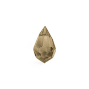 Preciosa Czech Crystal Drop Pendant  6x10mm 18pcs 451 51 681 Smoked Topaz image