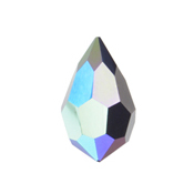 Preciosa Czech Crystal Drop Pendant  9x15mm 12pcs 451 51 681 Jet AB image