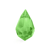 Preciosa Czech Crystal Drop Pendant  9x15mm 12pcs 451 51 681 Peridot image