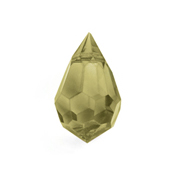 Preciosa Czech Crystal Drop Pendant  9x15mm 12pcs 451 51 681 Gold Beryl image