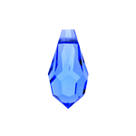 Preciosa Czech Crystal Drop Pendant  9x18mm 12pcs 451 51 984 Sapphire image