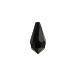 Preciosa Czech Crystal Drop Pendant  6.5x13mm 24pcs 451 51 984 Jet image