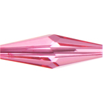 Preciosa Czech Crystal Oat Bead  35x12mm 24pcs 451 52 301 Pink Candy * image