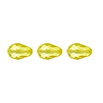 Preciosa Czech Crystal Pear Bead 9x6mm 36pcs 451 55 001 Sharp Yellow image