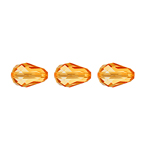 Preciosa Czech Crystal Pear Bead 9x6mm 144pcs 451 55 001 Tangerine * image