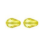 Preciosa Czech Crystal Pear Bead 12x8mm 12pcs 451 55 001 Sharpe Yellow image