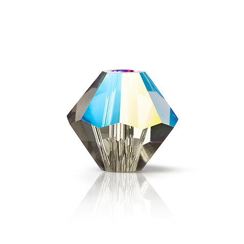 Preciosa Czech Crystal Bead Rondell 3mm 90pcs 451 69 302 Black Diamond Glitter image