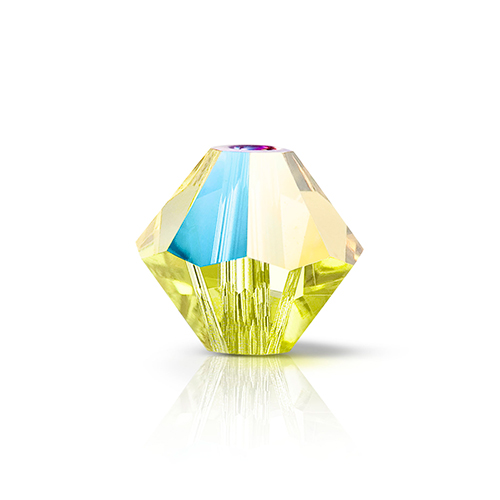 Preciosa Czech Crystal Bead Rondell 3mm 90pcs 451 69 302 Citrine Glitter image