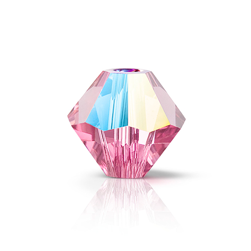 Preciosa Czech Crystal Bead Rondell 3mm 1440pcs 451 69 302 Rose Glitter image