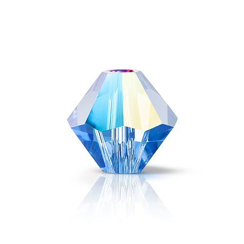 Preciosa Czech Crystal Bead Rondell 3mm 1440pcs 451 69 302 Sapphire Glitter image