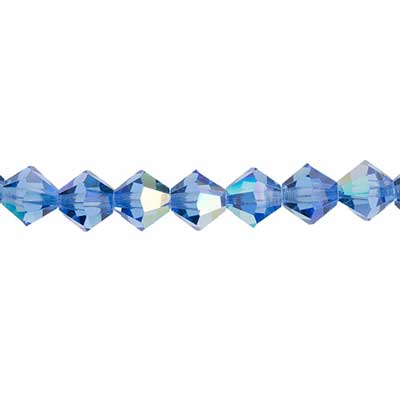 Preciosa Czech Crystal Bead Rondell 4mm 720pcs 451 69 302 Sapphire AB image