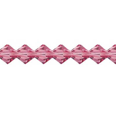 Preciosa Czech Crystal Bead Rondell 4mm 720pcs 451 69 302 Indian Pink image