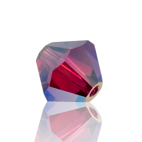 Preciosa Czech Crystal Bead Rondell 4mm 720pcs 451 69 302 Fuchsia AB2x image