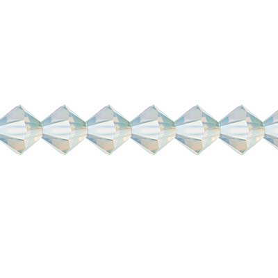 Preciosa Czech Crystal Bead Rondell 6mm 36pcs 451 69 302 White Opal image