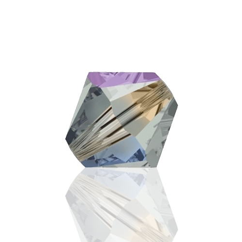 Preciosa Czech Crystal Bead Rondell 6mm 36pcs 451 69 302 Black Diamond AB2x image