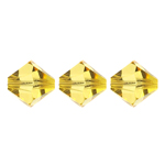 Preciosa Czech Crystal Bead Rondell 10mm 144pcs 451 69 302 Sharp Yellow * image