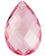Preciosa Drop Almond 2661 63x41mm Light Pink 1pc image