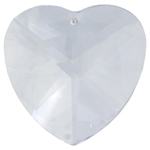 Preciosa Drop Heart 2718 40mm Crystal 1pc image