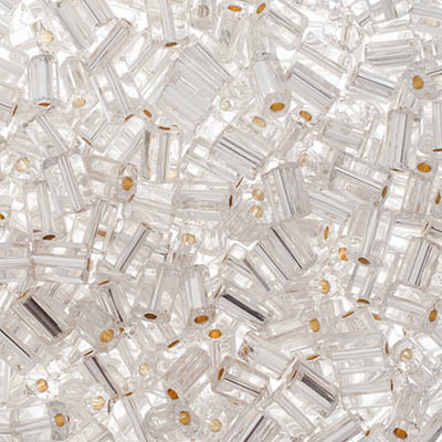 Czech Seed Bead Beadlette apx 24g Vial Crystal S/L image